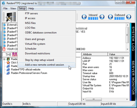 ftp server remote control 1