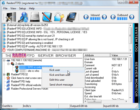 ftp server remote control 5