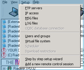 ftp server remote control